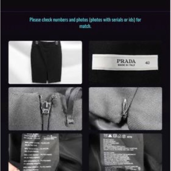 Authentic Prada Virgin Wool Black Skirt EU 40 US 4 - COA - Picture 6 of 9